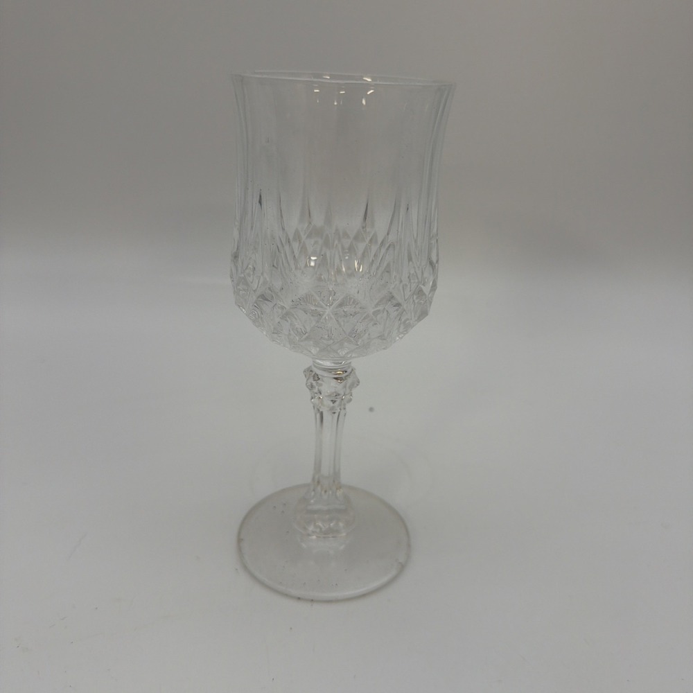 Cristal d'Arques Longchamp Crystal Tall Water Goblet France Water